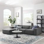 Restore 4-Piece Sectional Sofa - charcoal