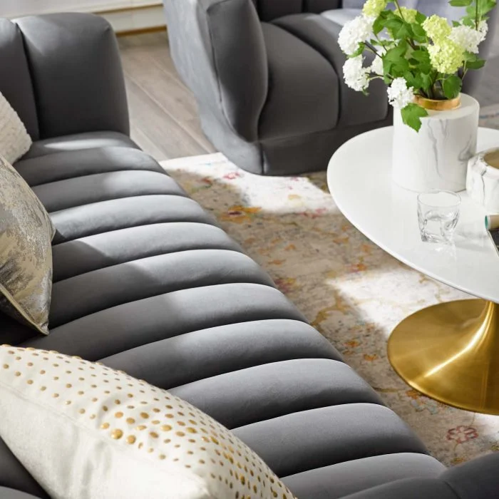 Tufted Performance Velvet Sofa