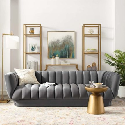 Tufted Performance Velvet Sofa