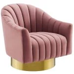 Velvet Swivel Chair