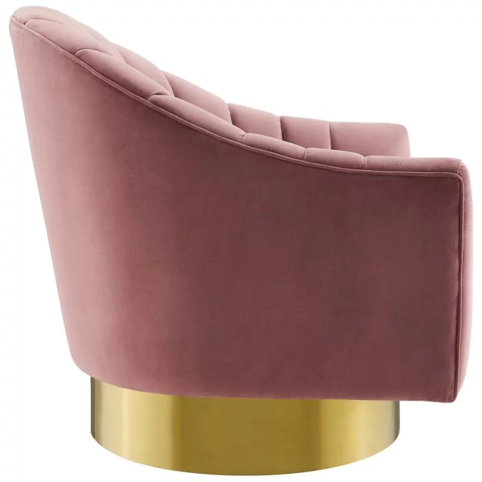 Velvet Swivel Chair