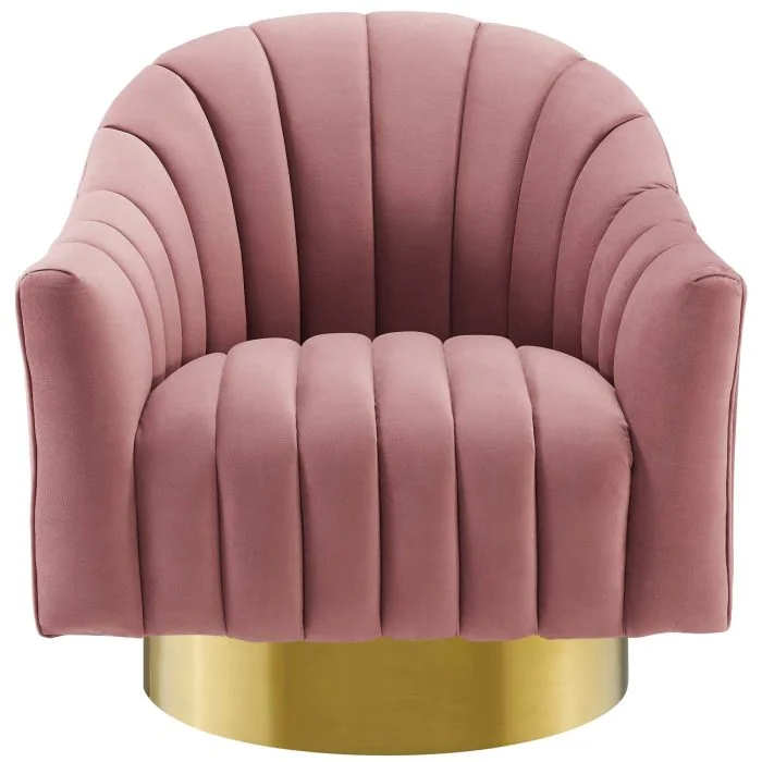 Velvet Swivel Chair