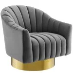 Velvet Swivel Chair