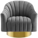 Velvet Swivel Chair