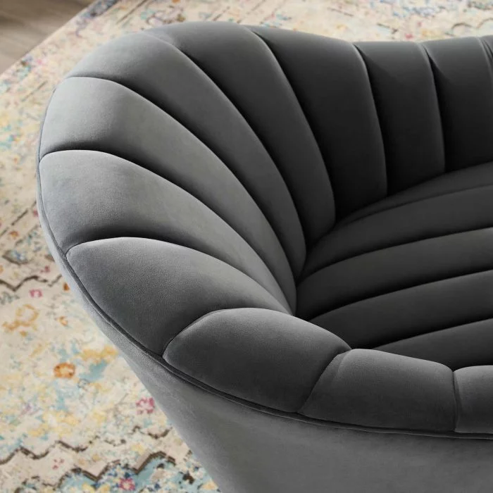 Velvet Swivel Chair