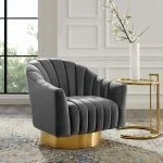 Velvet Swivel Chair