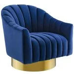 Velvet Swivel Chair