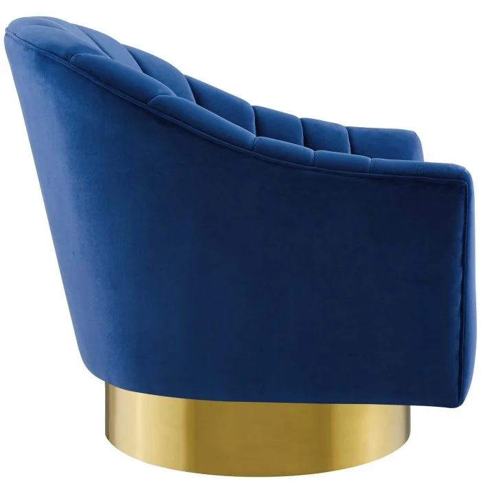 Velvet Swivel Chair