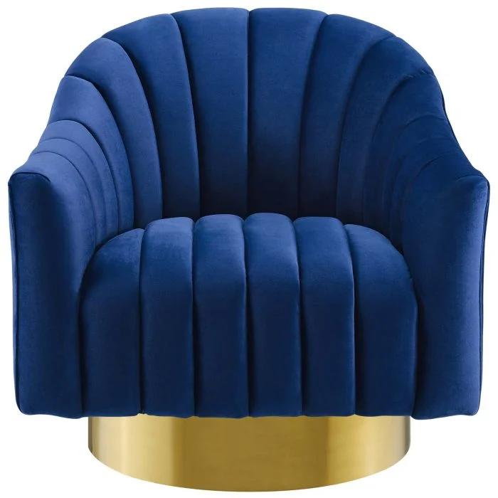Velvet Swivel Chair