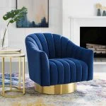 Velvet Swivel Chair