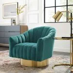 Velvet Swivel Chair