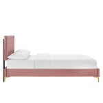 Velvet Platform Bed