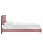 Velvet Platform Bed
