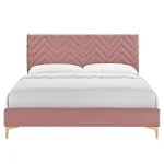 Velvet Platform Bed