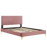 Velvet Platform Bed