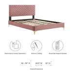 Velvet Platform Bed