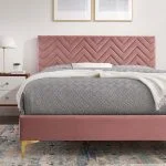 Velvet Platform Bed