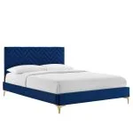 Velvet Platform Bed