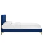Velvet Platform Bed