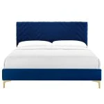 Velvet Platform Bed