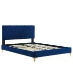 Velvet Platform Bed