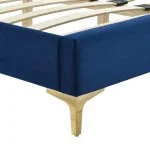 Velvet Platform Bed