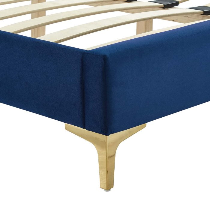 Velvet Platform Bed