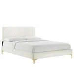 Velvet Platform Bed