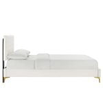 Velvet Platform Bed