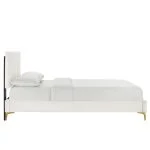 Velvet Platform Bed