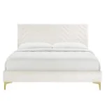Velvet Platform Bed