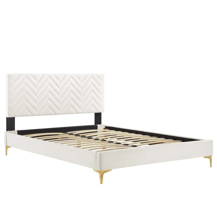 Velvet Platform Bed