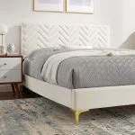 Velvet Platform Bed