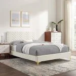 Velvet Platform Bed