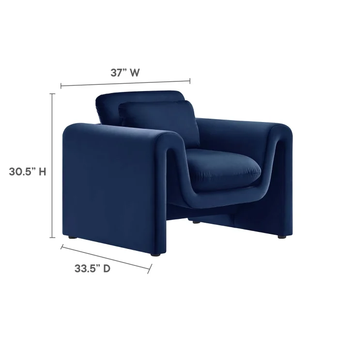 Velvet Armchair