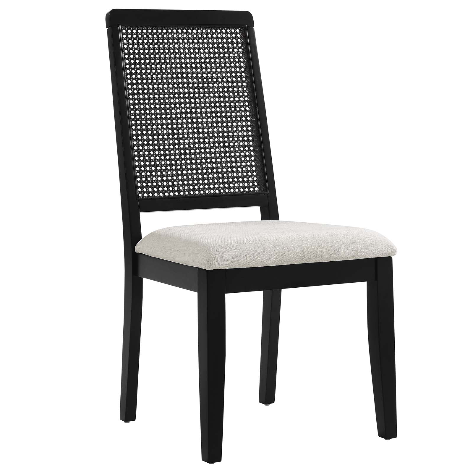 BB3 Arlo Faux Rattan and Wood Dining Side Chairs - Set of 2 - Image 4