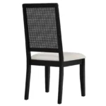 Arlo Faux Rattan and Wood Dining Side Chairs - Set of 2 - Image 6