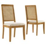 Arlo Faux Rattan and Wood Dining Side Chairs - Set of 2 - Image 22