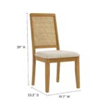 Arlo Faux Rattan and Wood Dining Side Chairs - Set of 2 - Image 24