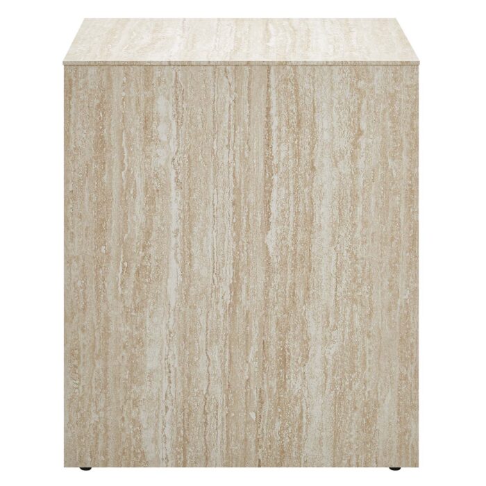 Mirella Faux Travertine Side Table - Image 4