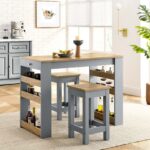 Kitchen Island and Stool Set
