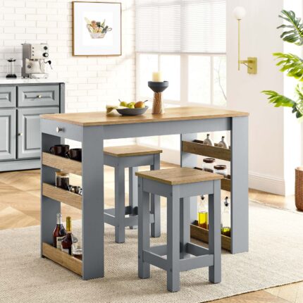 Kitchen Island and Stool Set