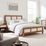 Wood Grain Platform Bed