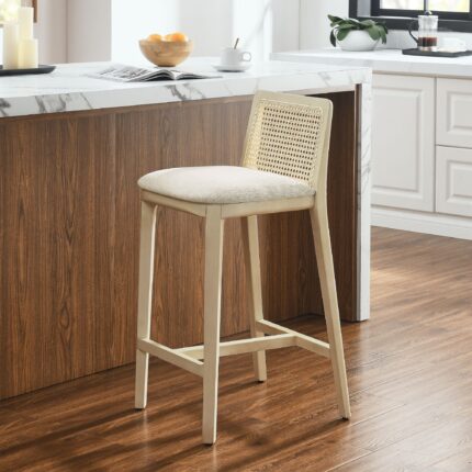 Natural beech bar stool