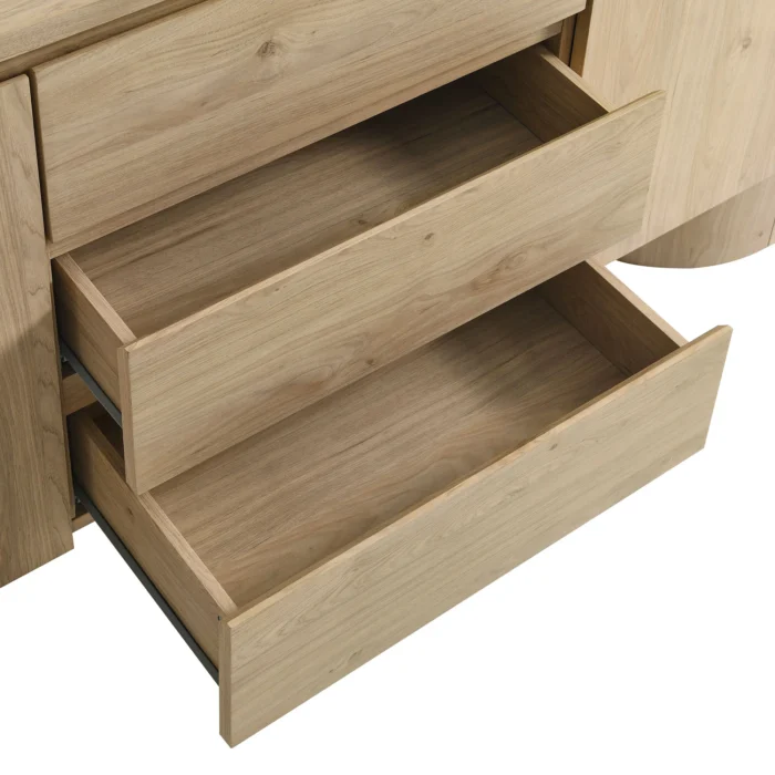 Duval 71" Rounded Sideboard Storage Cabinet - Image 5