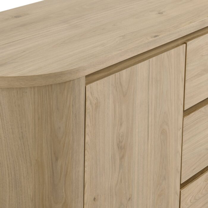Duval 71" Rounded Sideboard Storage Cabinet - Image 4