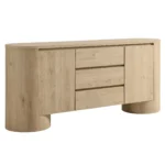 Duval 71" Rounded Sideboard Storage Cabinet - Image 13