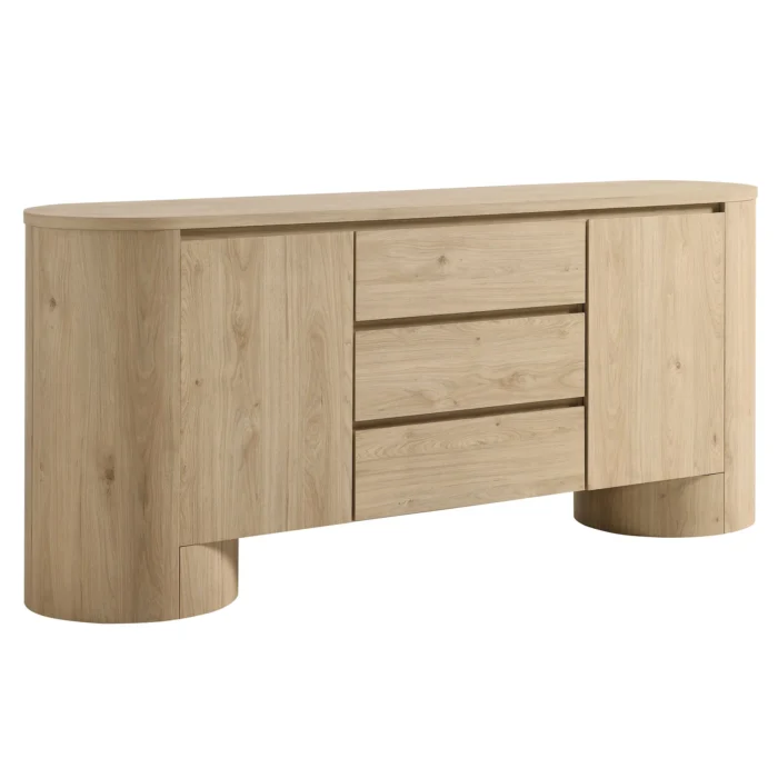 Duval 71" Rounded Sideboard Storage Cabinet - Image 13