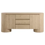 Duval 71" Rounded Sideboard Storage Cabinet - Image 7
