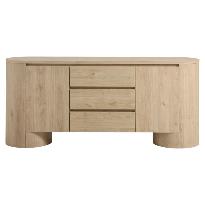 Duval 71" Rounded Sideboard Storage Cabinet - Image 7